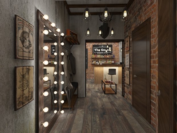Фото из портфолио Barber Shop "The"Goose – фотографии дизайна интерьеров на INMYROOM
