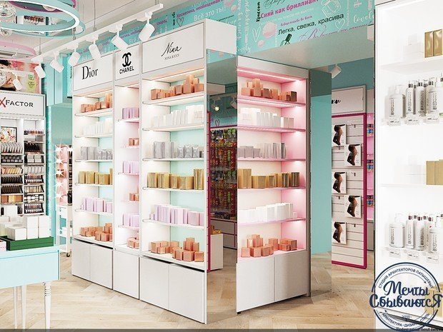 Фото из портфолио Интерьер салона косметики – фотографии дизайна интерьеров на INMYROOM