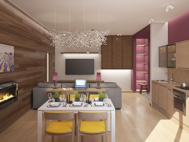 Фото из портфолио Квартира в ЖК Мичуринский – фотографии дизайна интерьеров на INMYROOM