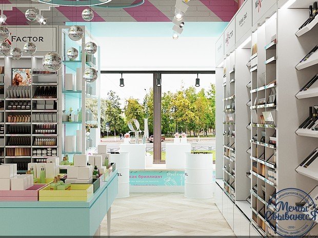 Фото из портфолио Интерьер салона косметики – фотографии дизайна интерьеров на INMYROOM