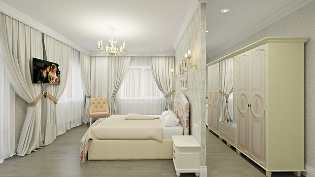 Фото из портфолио Трехкомнатная квартира 142 м2 – фотографии дизайна интерьеров на INMYROOM