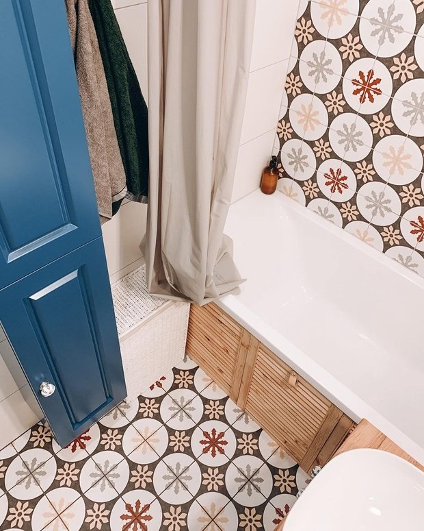 Фотография: Ванная в стиле Скандинавский, Ремонт на практике, Хрущевка – фото на INMYROOM