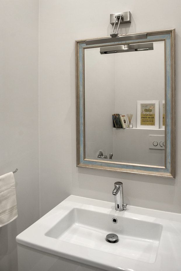 Фотография: Ванная в стиле Скандинавский, Современный, Квартира, Проект недели, Москва, Валерия Дзюба, Nido Interiors, новостройка – фото на INMYROOM