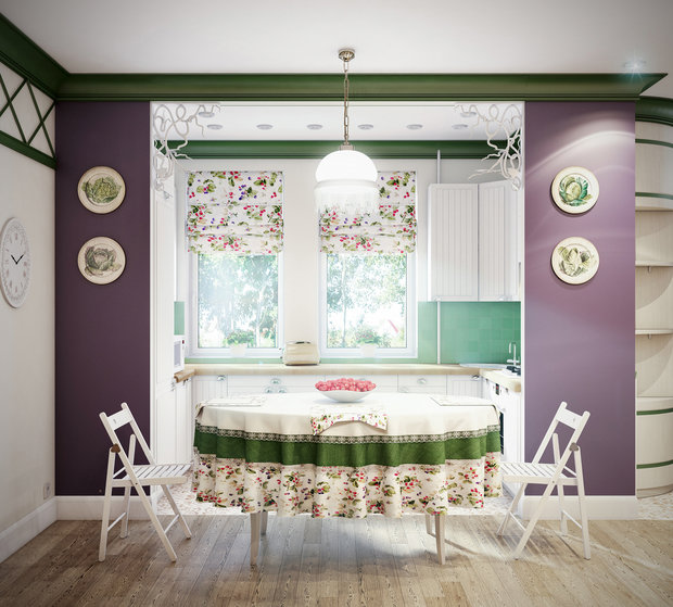 Фотография: Кухня и столовая в стиле Прованс и Кантри, Дом, Проект недели, Марина Саркисян, Московская область, Таунхаус, КП Кронбург – фото на INMYROOM