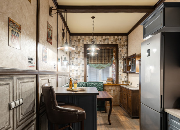 Фото из портфолио Кухня в стиле английского паба – фотографии дизайна интерьеров на INMYROOM