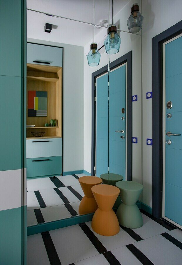 Фотография: Прихожая в стиле Современный, Малогабаритная квартира, Квартира, Студия, Проект недели, Москва, Оксана Олейник, до 40 метров – фото на INMYROOM