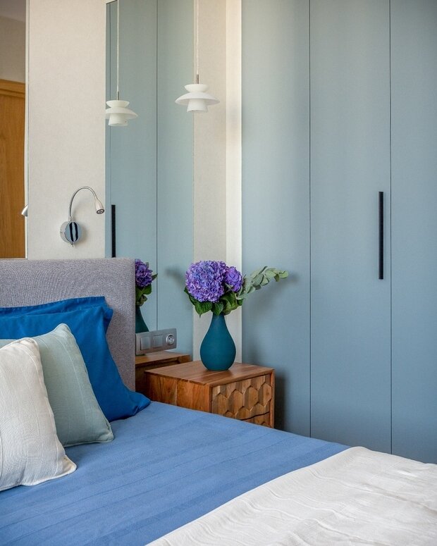 Фотография: Спальня в стиле Современный, Скандинавский, Квартира, Проект дня, Москва, Монолитный дом, 3 комнаты, Более 90 метров, K+K Interiors – фото на INMYROOM