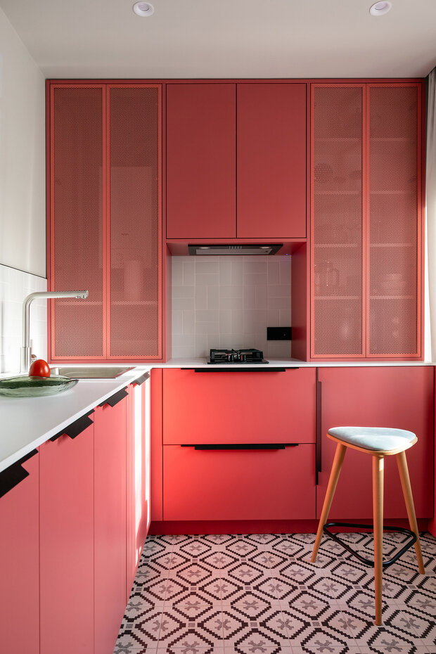 Фотография: Кухня и столовая в стиле Современный, Переделка, Хрущевка, Полина Чернышова – фото на INMYROOM