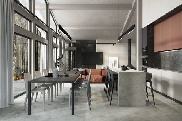 Фото из портфолио Проект загородного дома,  г. Москва – фотографии дизайна интерьеров на INMYROOM