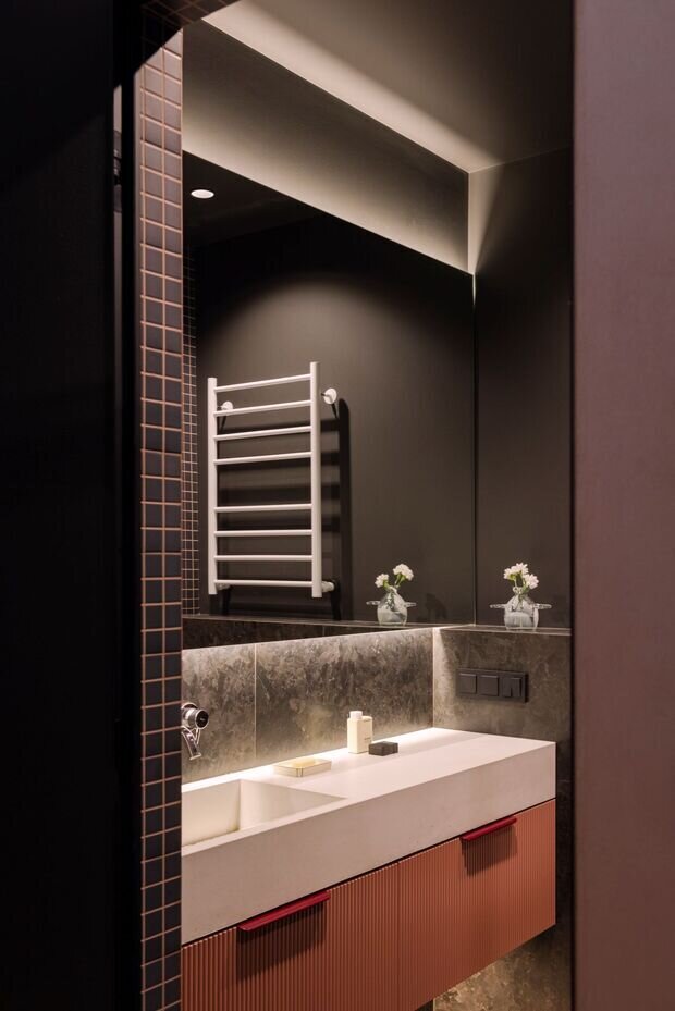 Фотография: Ванная в стиле Современный, Квартира, Проект дня, Беларусь, Минск, Более 90 метров – фото на INMYROOM