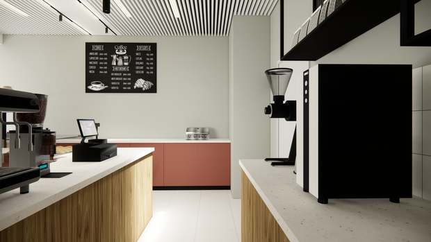 Фото из портфолио Кофейня в ЦДМ, 21м2 – фотографии дизайна интерьеров на INMYROOM