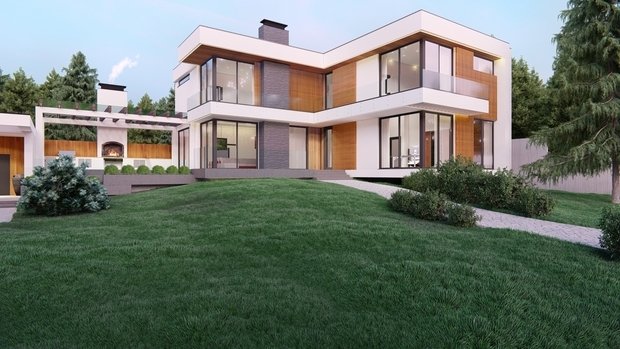 Ландшафт в стиле Современный