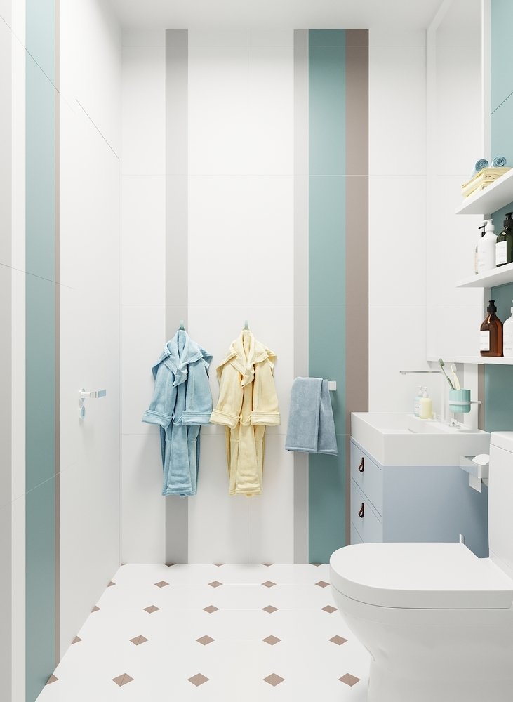 Фотография: Ванная в стиле Современный, Квартира, Проект недели, Санкт-Петербург, Елена Иванова, 3 комнаты, Более 90 метров – фото на INMYROOM