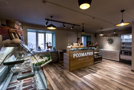 Светильники Acara Black в продуктовом бутике Розмарин