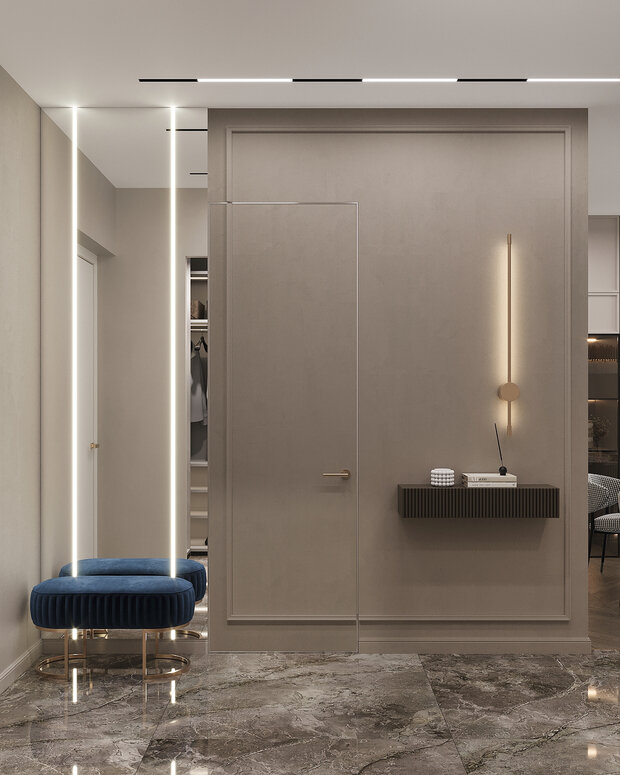 Фото из портфолио Дизайн интерьера квартиры в ЖК «Событие» в современном стиле – фотографии дизайна интерьеров на INMYROOM