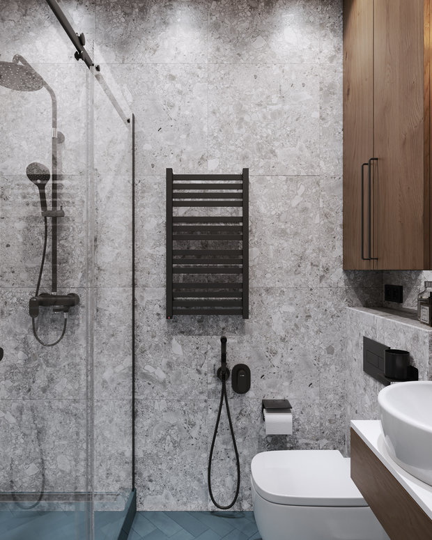 Фотография: Ванная в стиле Лофт, Эклектика, Квартира, Проект недели, Москва, Макс Жуков, To Taste, 3 комнаты, 60-90 метров – фото на INMYROOM