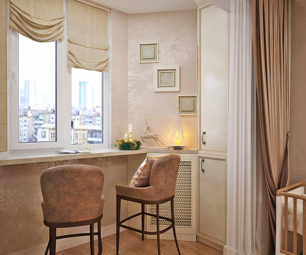 Фото из портфолио Спальня + балкон = единое пространство. – фотографии дизайна интерьеров на INMYROOM