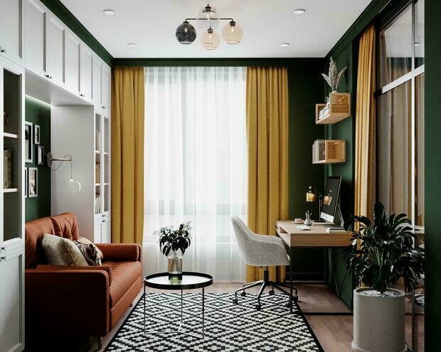 Фотография: Гостиная в стиле Современный, Эклектика, Квартира, Проект недели, Санкт-Петербург, Монолитный дом, 3 комнаты, 60-90 метров, VizDiz, Илона Ореховская – фото на INMYROOM