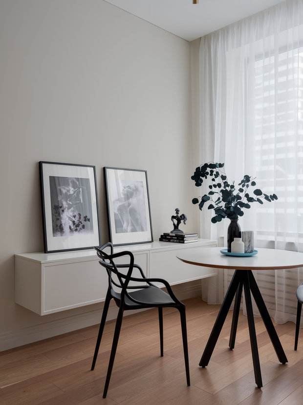 Фотография: Гостиная в стиле Минимализм, Современный, Квартира, Проект недели, Москва, 1 комната, 40-60 метров, Светлана Пичугина – фото на INMYROOM