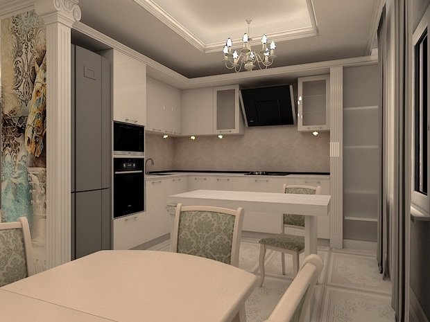 Фото из портфолио Нэоклассика. Проект визуализация 3д – фотографии дизайна интерьеров на INMYROOM