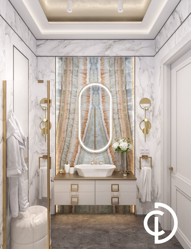 Фото из портфолио Квартира 155 м² на ул. Остоженка – фотографии дизайна интерьеров на INMYROOM