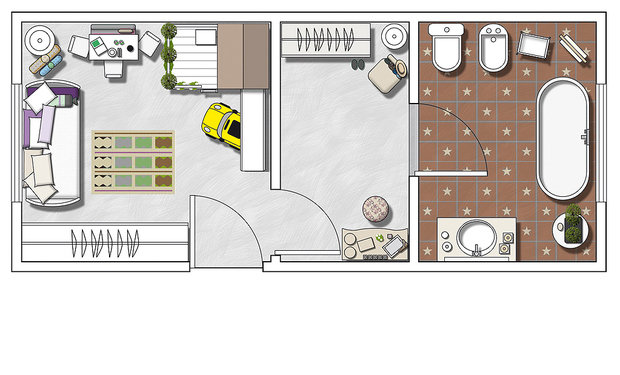 Фотография: Планировки в стиле , Детская, Интерьер комнат, Прованс, Проект недели, Шебби-шик, Винтаж – фото на INMYROOM