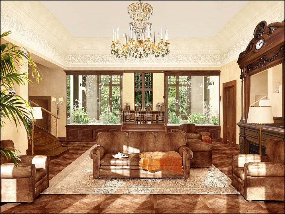 Фото из портфолио Интерьер в стиле Райта – фотографии дизайна интерьеров на INMYROOM Фото из портфолио Интерьер в стиле Райта – фотографии дизайна интерьеров на INMYROOM