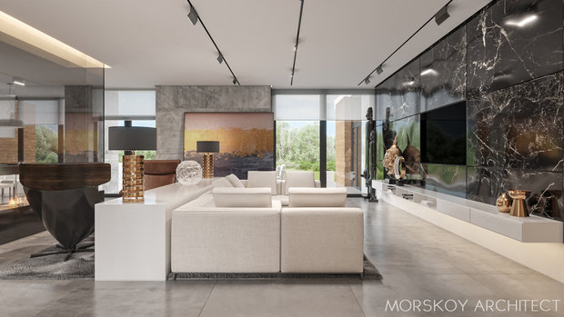 Фото из портфолио Интерьер жилого дома 600 m² – фотографии дизайна интерьеров на INMYROOM