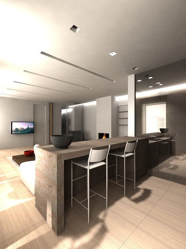 Фото из портфолио “Loft К-22” – фотографии дизайна интерьеров на INMYROOM