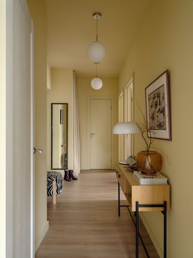 Фотография: Прихожая в стиле Скандинавский, Современный, Эклектика, Квартира, Проект дня, Москва, Монолитный дом, 3 комнаты, 40-60 метров, Дарья Дудоладова – фото на INMYROOM