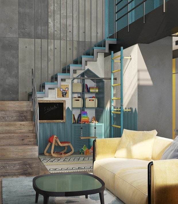 Фото из портфолио Двухуровневый лофт в "Пятницких кварталах" г.Москва – фотографии дизайна интерьеров на INMYROOM