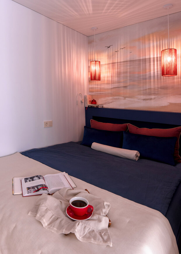 Фотография: Спальня в стиле Современный, Малогабаритная квартира, Квартира, Проект дня, Беларусь, Минск, Хрущевка, 2 комнаты, 40-60 метров, Ирина Первушина – фото на INMYROOM