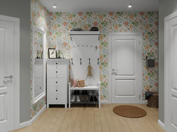 Фотография: Прихожая в стиле Скандинавский, Гид, Студия Малицких, мебель ИКЕА в интерьере, Наталия Худая, Ольга Васильева, Ирина Петрова, Форма Дома, Архитектура Интерьера, Мария Микена – фото на INMYROOM