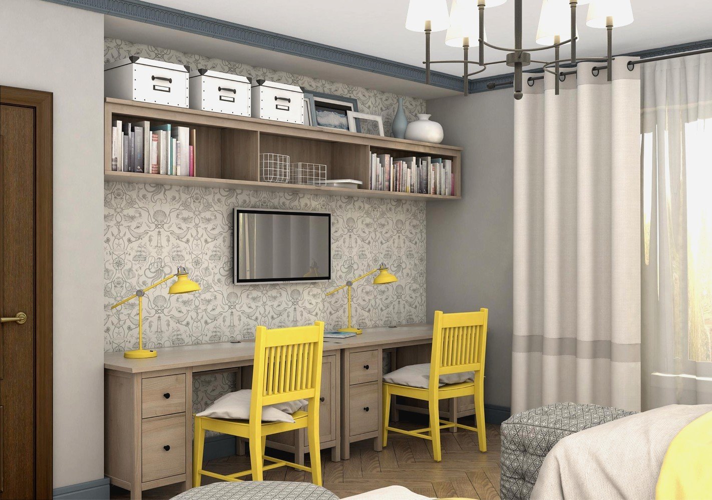 Фото из портфолио Загородный дом в классическом стиле. 2 этаж. – фотографии дизайна интерьеров на INMYROOM Фото из портфолио Загородный дом в классическом стиле. 2 этаж. – фотографии дизайна интерьеров на INMYROOM