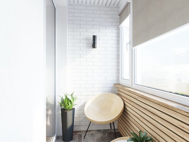 Фотография: Балкон в стиле Эко, Квартира, Проект недели, Красногорск, Панельный дом, 2 комнаты, 60-90 метров, Татьяна Крыгина, КПД-4570 – фото на INMYROOM