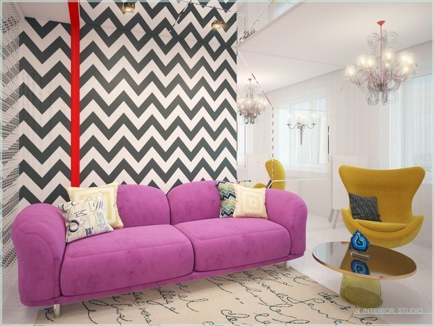 Фото из портфолио Квартира в стиле Поп-Арт – фотографии дизайна интерьеров на INMYROOM