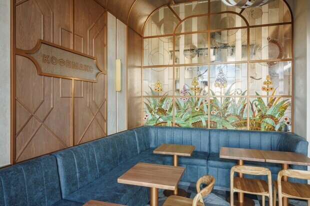 Интерьер кухни и столовой в стиле эклектика с элементами винтажа