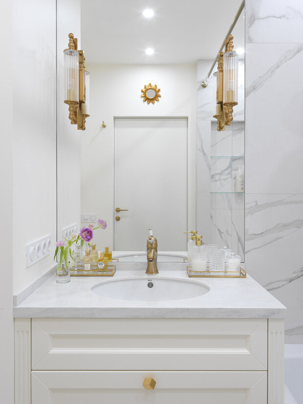 Фотография:  в стиле Современный, Эклектика, Квартира, Проект дня, Москва, 2 комнаты, 40-60 метров, Катя Чистова – фото на INMYROOM