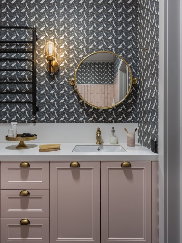 Фотография: Ванная в стиле Прованс и Кантри, Современный, Эклектика, Винтажный, Квартира, Проект недели, Монолитный дом, 3 комнаты, 60-90 метров, Уфа, Надежда Токарева – фото на INMYROOM