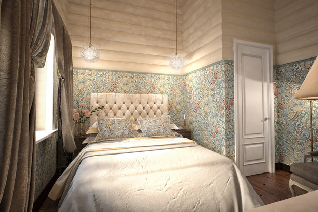 Фотография: Спальня в стиле Прованс и Кантри, Дом, Проект недели, Дача, Дом и дача, Дмитровский район, Татьяна Безверхая – фото на INMYROOM