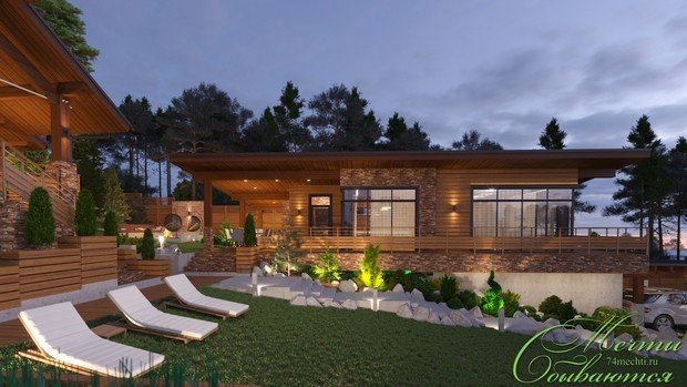 Фото из портфолио Загородная усадьба "Горный воздух" – фотографии дизайна интерьеров на INMYROOM