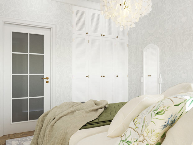 Фото из портфолио Интерьер 1-комнатной квартиры в ЖК Золотые купола – фотографии дизайна интерьеров на INMYROOM