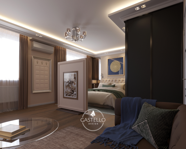 Фото из портфолио Спальня в частном доме – фотографии дизайна интерьеров на INMYROOM