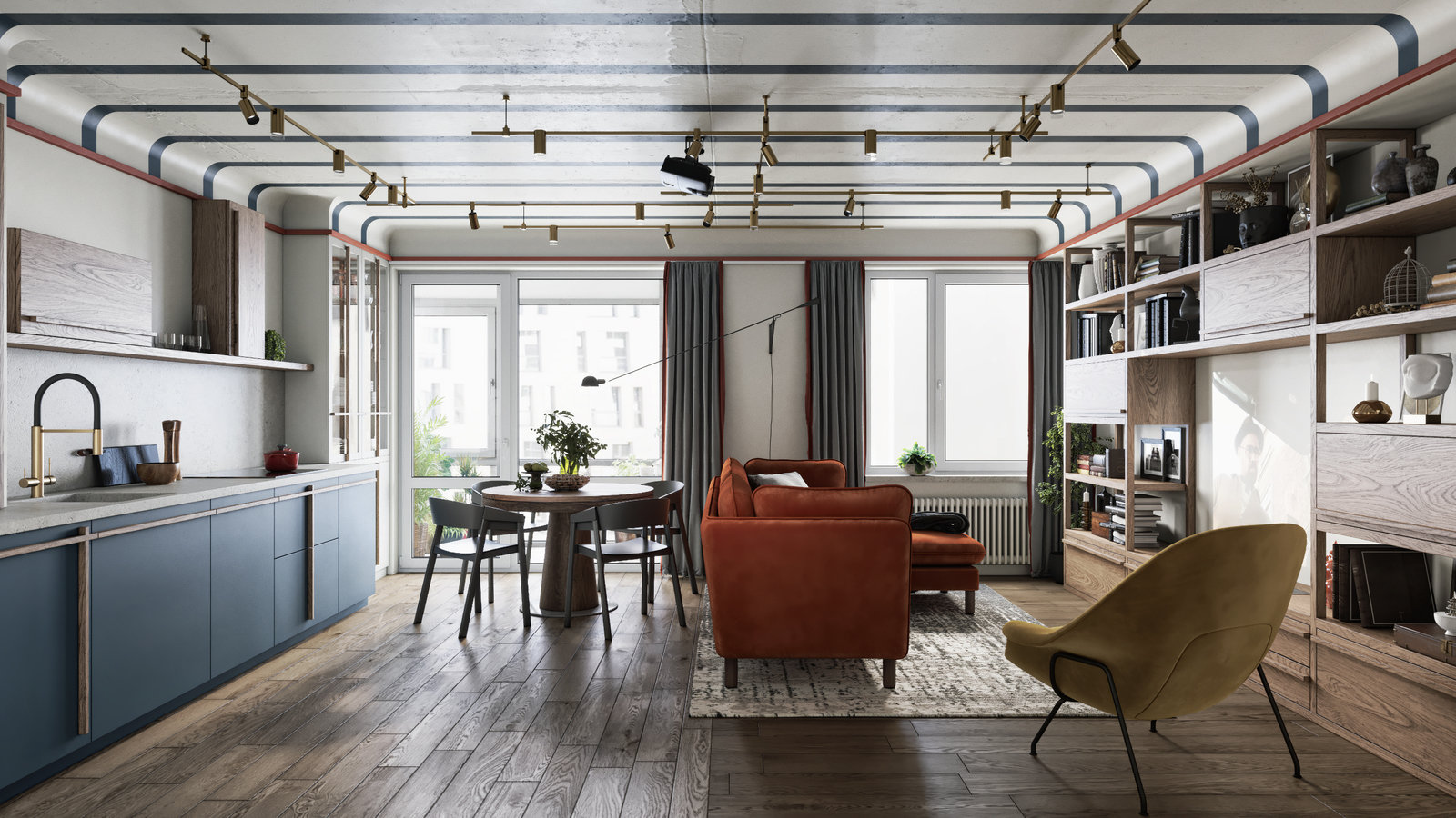 Фотография: Кухня и столовая в стиле Современный, Эклектика, Квартира, Проект дня, Санкт-Петербург, ToTaste Studio, 3 комнаты, 60-90 метров, Более 90 метров – фото на INMYROOM Фотография: Кухня и столовая в стиле Современный, Эклектика, Квартира, Проект дня, Санкт-Петербург, ToTaste Studio, 3 комнаты, 60-90 метров, Более 90 метров – фото на INMYROOM