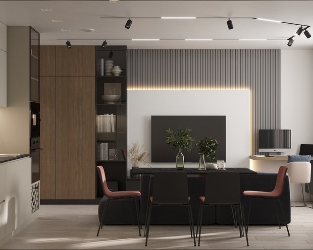 Фото из портфолио Современный интерьер в ЖК «Znak», Ижевск, 73 кв. м2 – фотографии дизайна интерьеров на INMYROOM