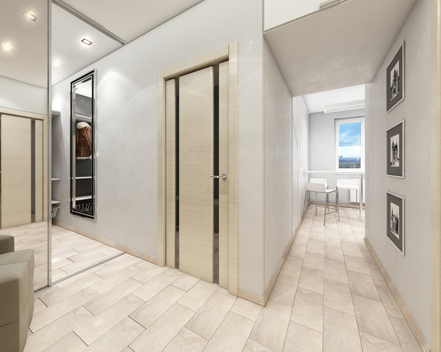 Фото из портфолио Бело-серый минимализм – фотографии дизайна интерьеров на INMYROOM