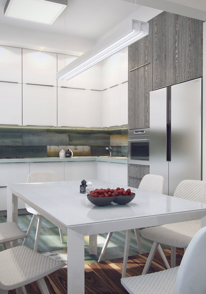 Фотография: Кухня и столовая в стиле Современный, Минимализм, Эклектика, Квартира, Проект недели – фото на INMYROOM Фотография: Кухня и столовая в стиле Современный, Минимализм, Эклектика, Квартира, Проект недели – фото на INMYROOM