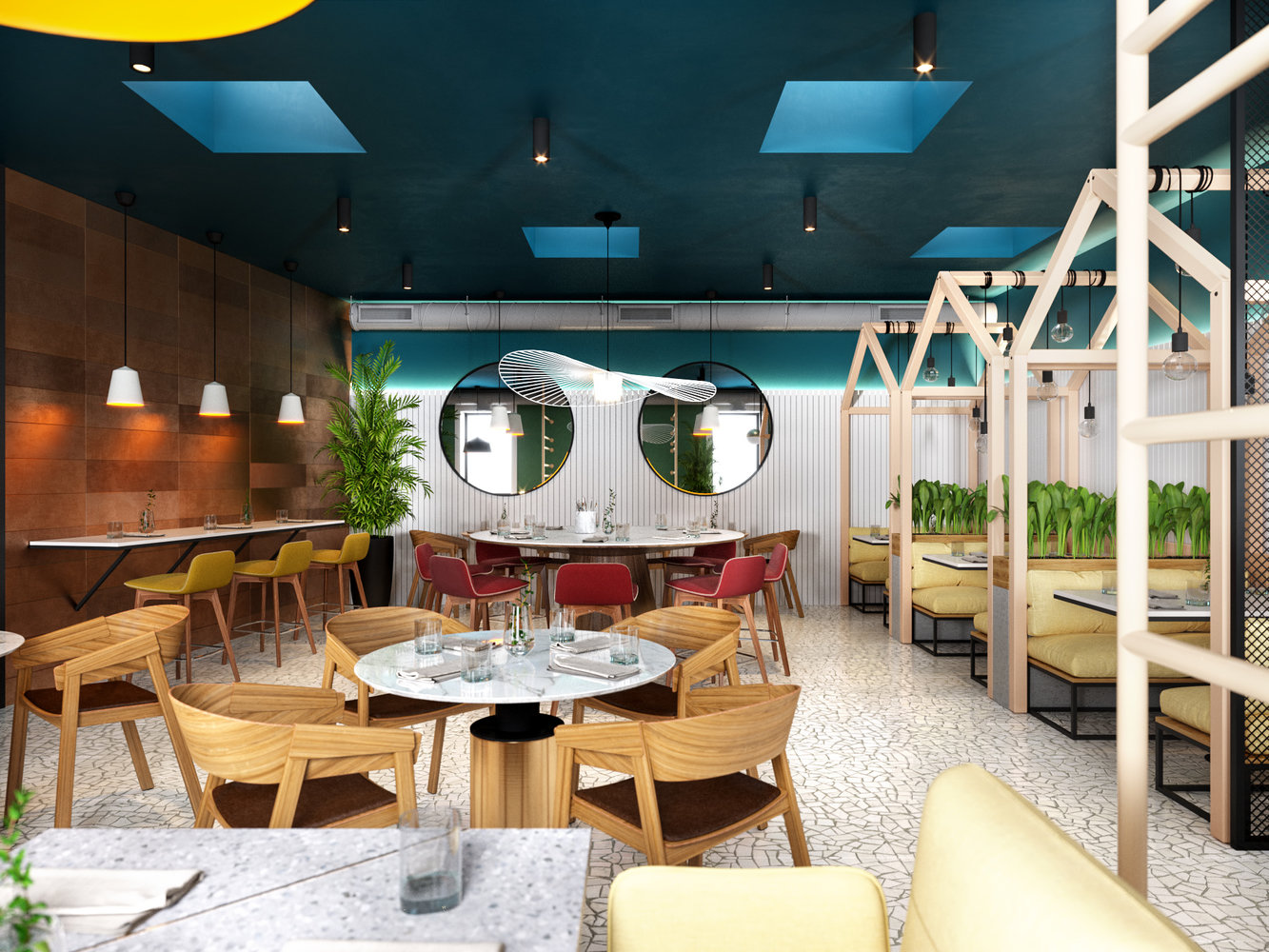 Фото из портфолио Кафе-бар "HAT" – фотографии дизайна интерьеров на INMYROOM Фото из портфолио Кафе-бар "HAT" – фотографии дизайна интерьеров на INMYROOM