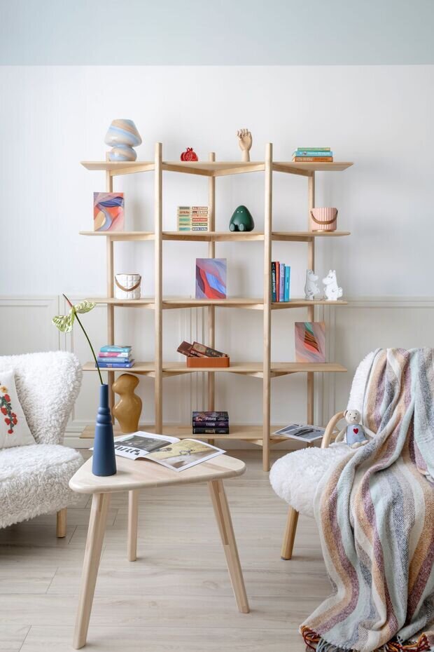 Фотография: Гостиная в стиле Современный, Эклектика, Квартира, Проект дня, Казахстан, 2 комнаты, Более 90 метров, Надира Мустафина – фото на INMYROOM