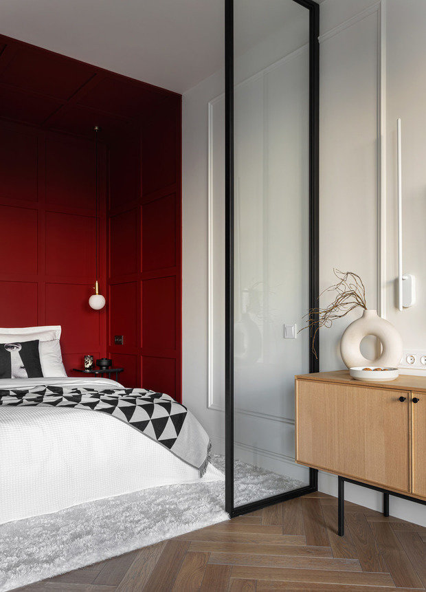 Фотография: Спальня в стиле Современный, Малогабаритная квартира – фото на INMYROOM